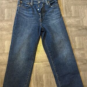 Levi's Dark Blue Straight Jeans